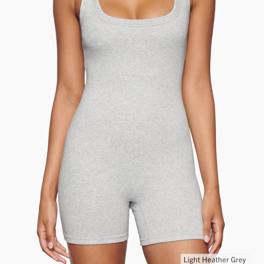 SKIMS Cotton Rib Onesie Bodysuit - L